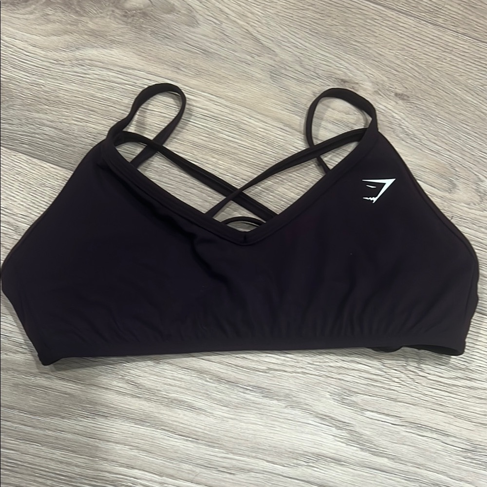 Black Strappy Sports Bra